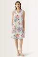 Mouwloze jurk met aquarelprint OUI