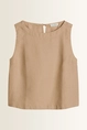Mouwloze linnen blouse Marc O'Polo