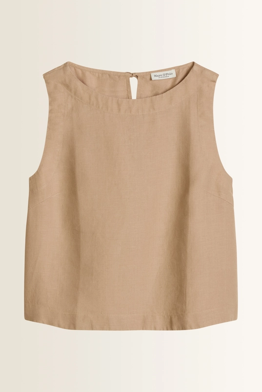 Mouwloze linnen blouse Marc O'Polo