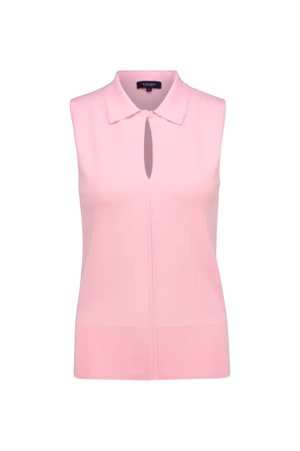 Mouwloze polo top