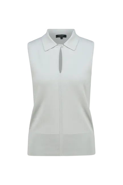 Mouwloze polo trui
