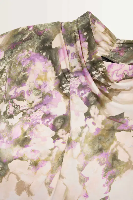 Mouwloze top abstracte print