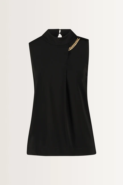 Mouwloze top met ketting