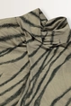 Mouwloze top met zebraprint