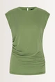 Mouwloze top plooidetail