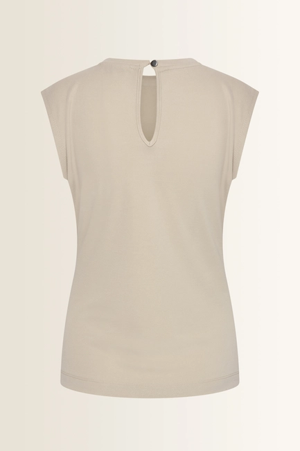 Mouwloze top plooidetail