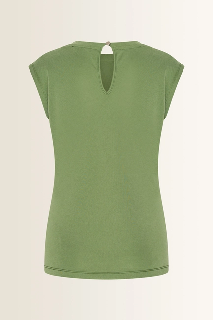 Mouwloze top plooidetail