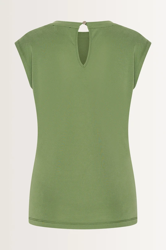 Mouwloze top plooidetail