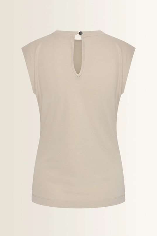 Mouwloze top plooidetail
