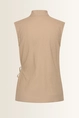 Mouwloze wrap blouse