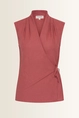 Mouwloze wrap blouse