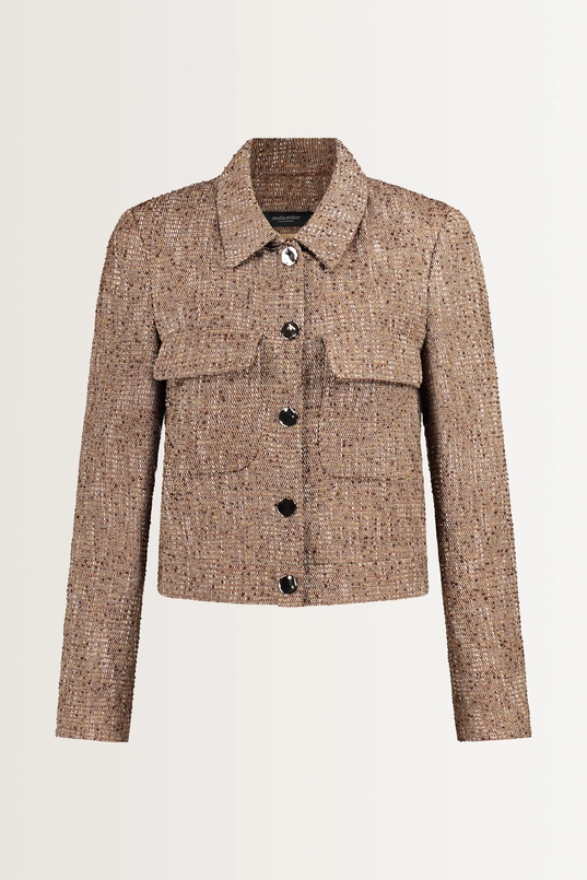 Multicolour tweed jasje