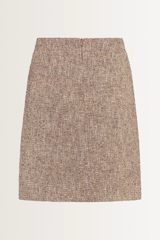 Multicolour tweed minirok