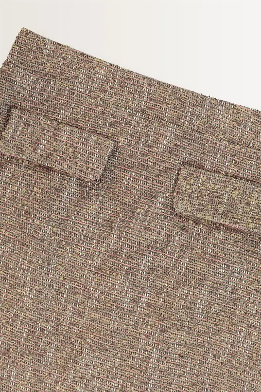 Multicolour tweed minirok