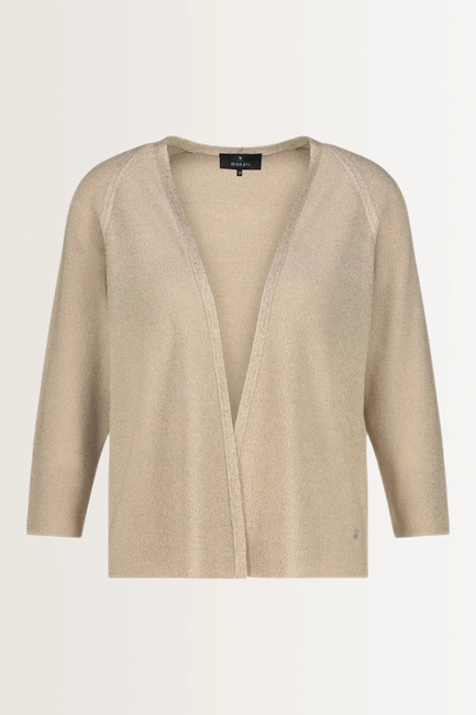 Open vest met lurex Monari
