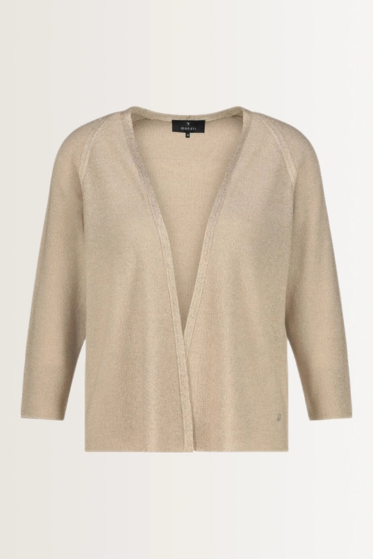 Open vest met lurex Monari