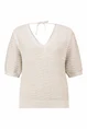 Opengebreide lurex trui