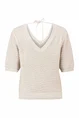 Opengebreide lurex trui