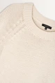 Opengebreide trui met ajourdetails