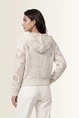 Opengewerkte sweater met chenillegaren Monari