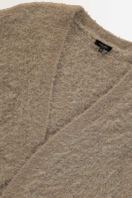 Openvallend vest van alpaca