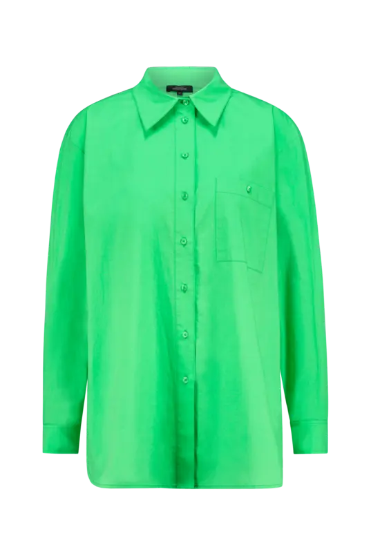 Overhemdblouse katoen