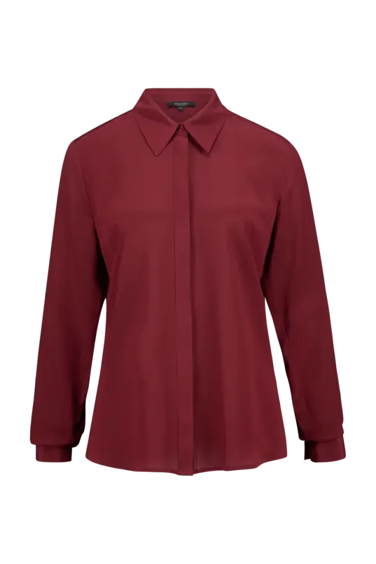 Overhemdblouse zijde