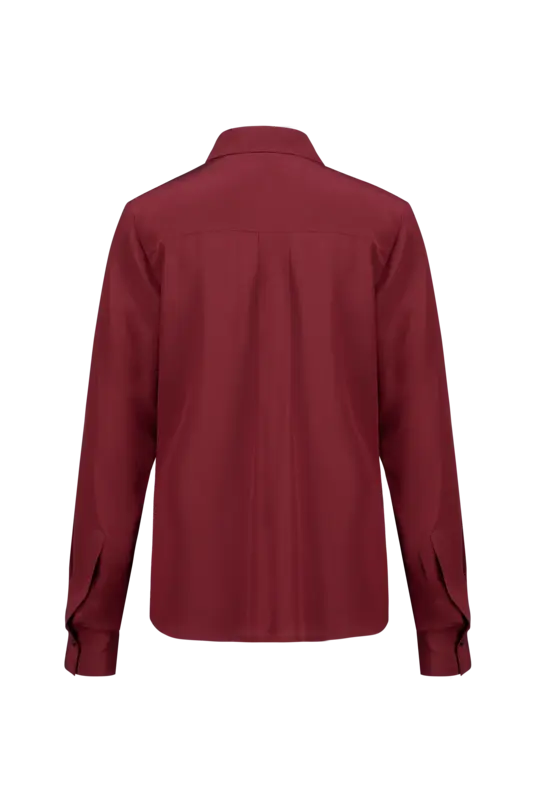 Overhemdblouse zijde
