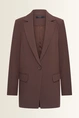 Oversized blazer met klassieke reverskraag