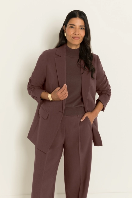 Oversized blazer met klassieke reverskraag