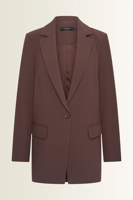 Oversized blazer met klassieke reverskraag