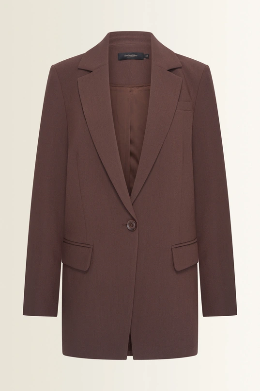 Oversized blazer met klassieke reverskraag