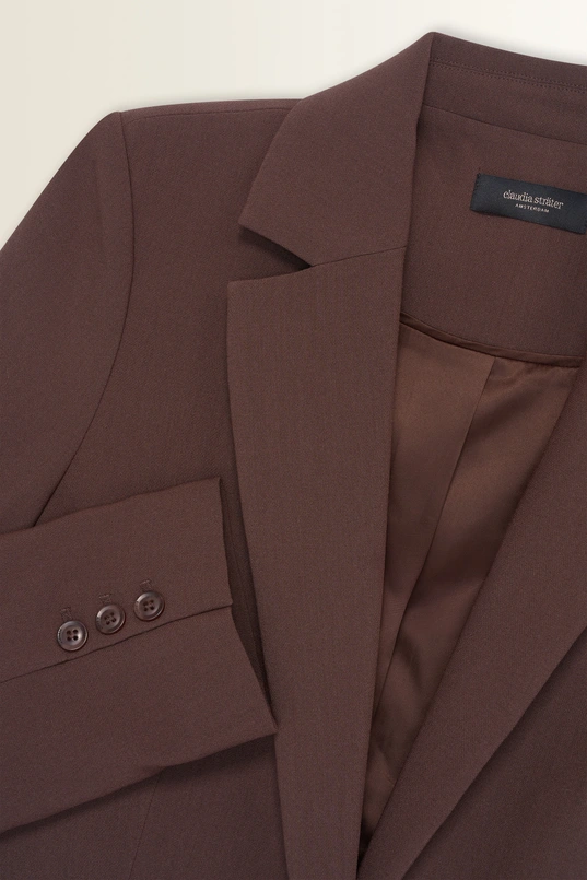 Oversized blazer met klassieke reverskraag