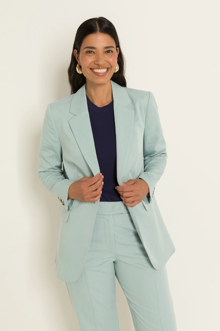 Oversized blazer met zijsplitten