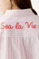 Oversized blouse met borduursels OUI