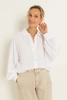 Oversized blouse met volumemouwen