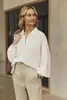 Oversized blouse met volumemouwen