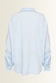 Oversized blouse met volumemouwen