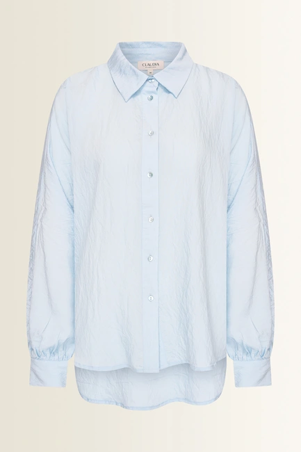 Oversized blouse met volumemouwen