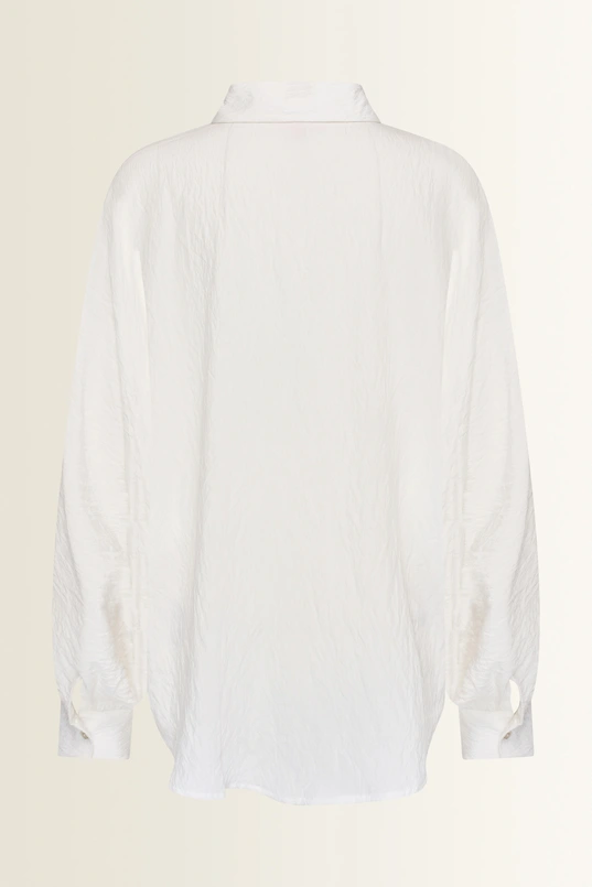 Oversized blouse met volumemouwen