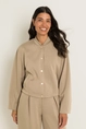 Oversized bomber van sweatstof