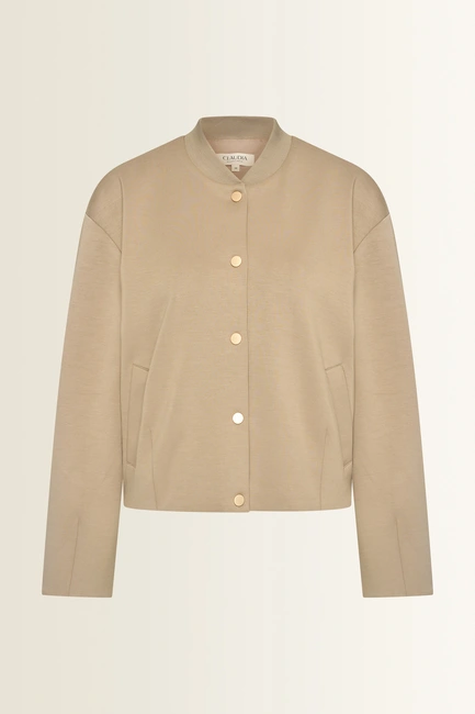 Oversized bomber van sweatstof