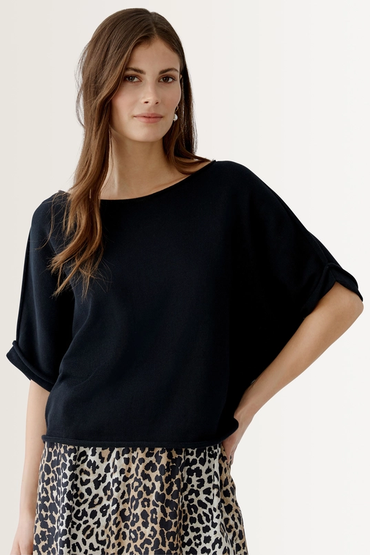 Oversized trui in biologisch katoen OUI