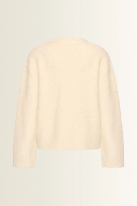 Oversized trui met geborstelde structuur