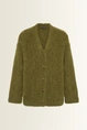 Oversized vest van harige alpacamix