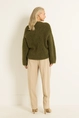 Oversized vest van harige alpacamix