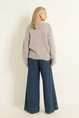 Oversized vest van harige alpacamix