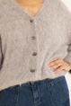 Oversized vest van harige alpacamix