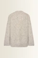 Oversized vest van harige alpacamix