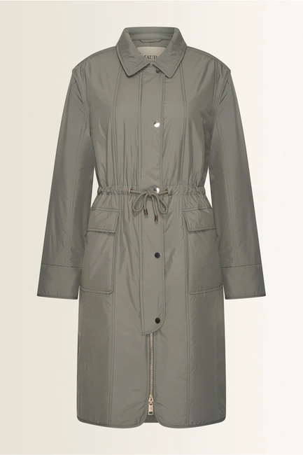 Padded jas met taillekoord Maura